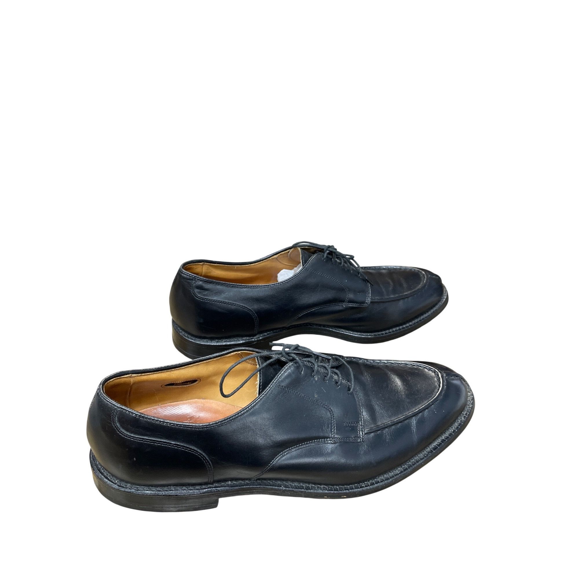 Allen Edmonds Allen Edmonds Bradley Mens Black Leather Split Toe Derby Sho Size US 12 / EU 45 - 4 Thumbnail