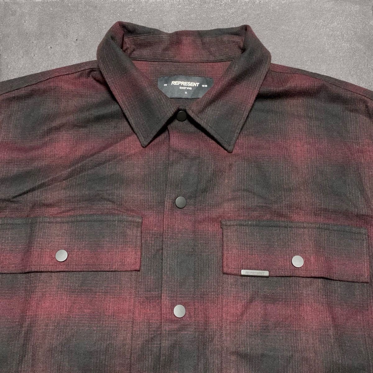 Represent Clo. Represent Small Shirt Button Check Burgundy Shirt Top Size US S / EU 44-46 / 1 - 3 Thumbnail