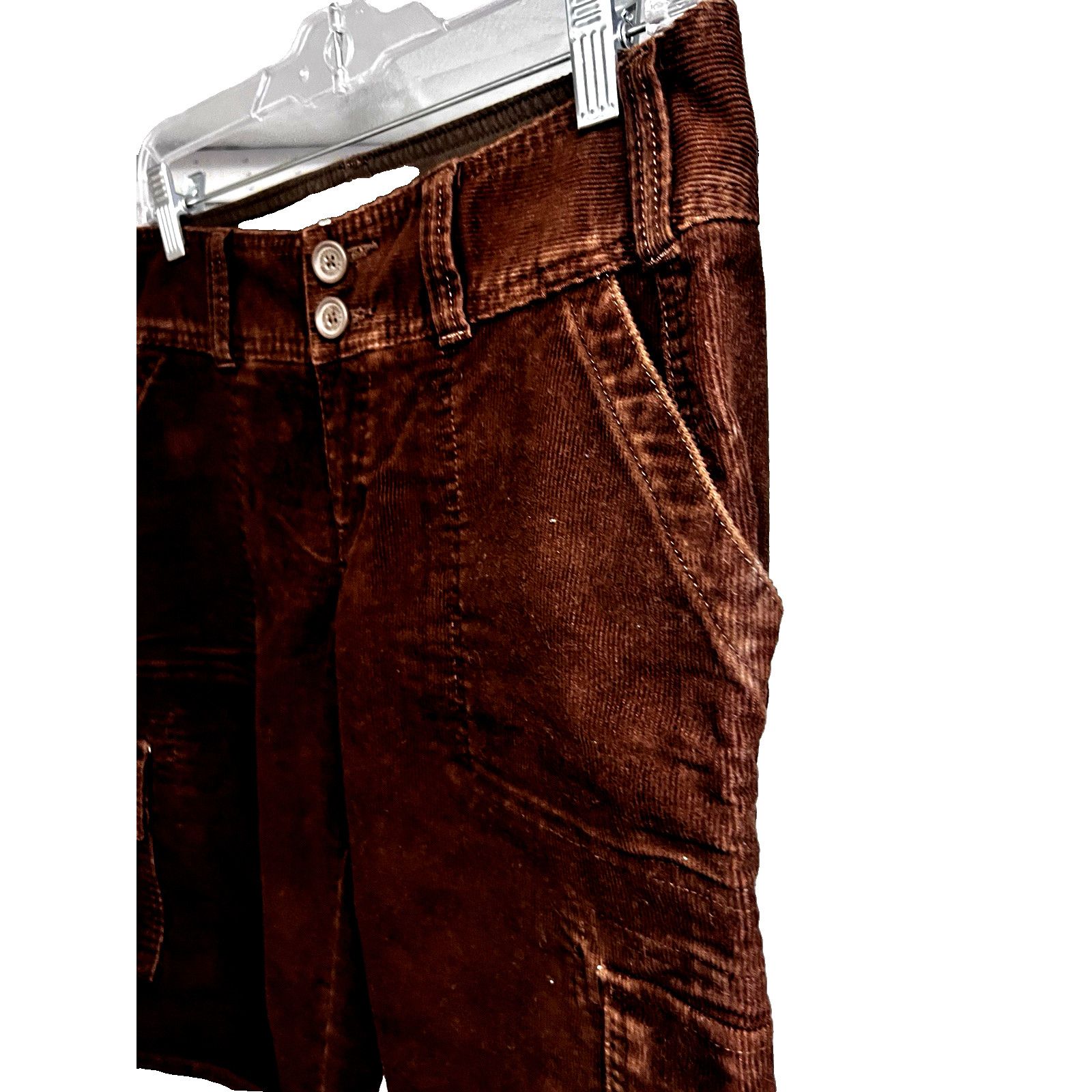 Abercrombie & Fitch Abercrombie and Fitch Brown Corduroy Crop Pants Womens 4 Size 27" / US 4 / IT 40 - 4 Thumbnail