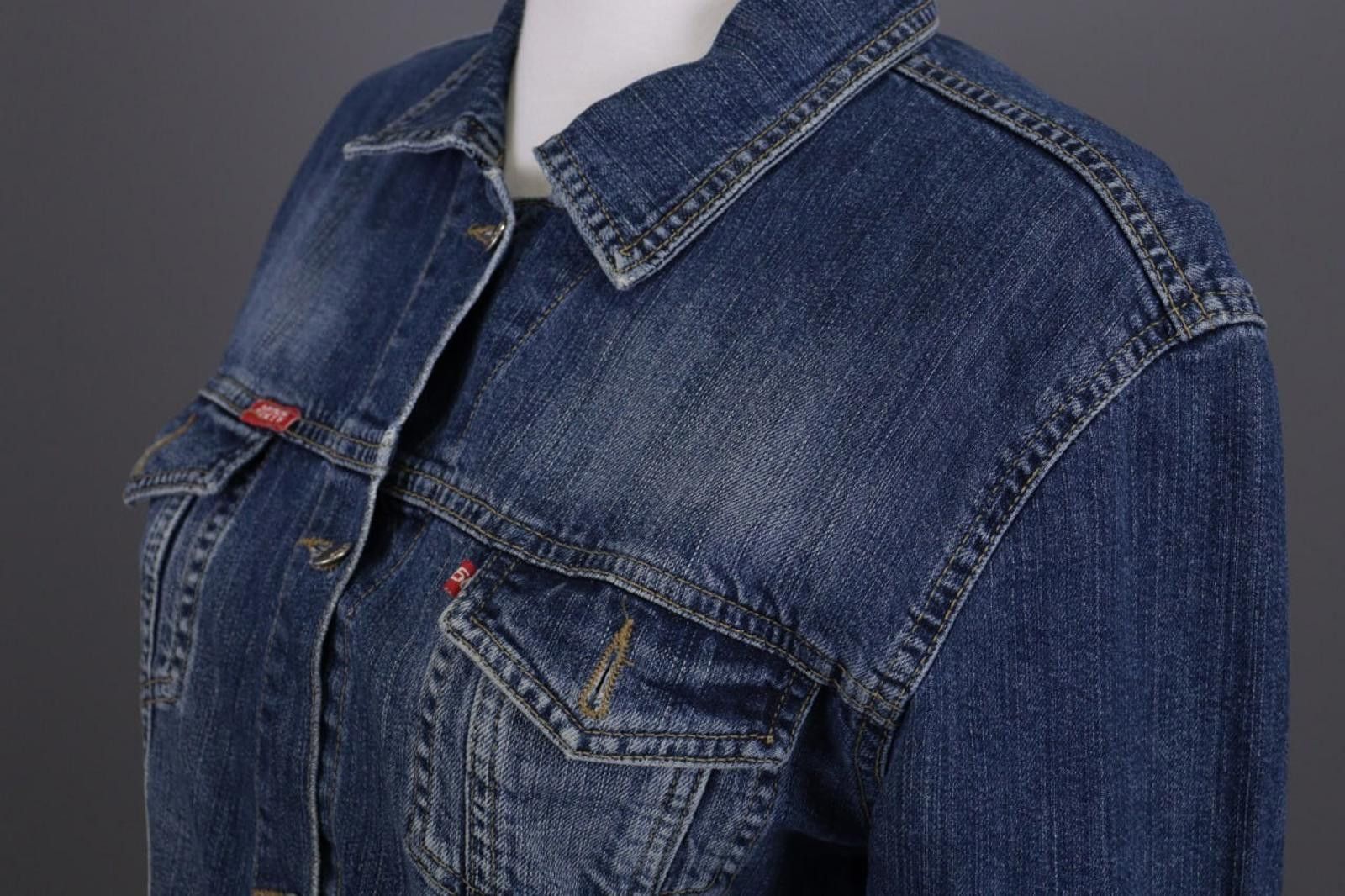 Designer Miss Sixty Blue Denim Button Down Trucker Jacket Size XL Size XL / US 12-14 / IT 48-50 - 6 Thumbnail