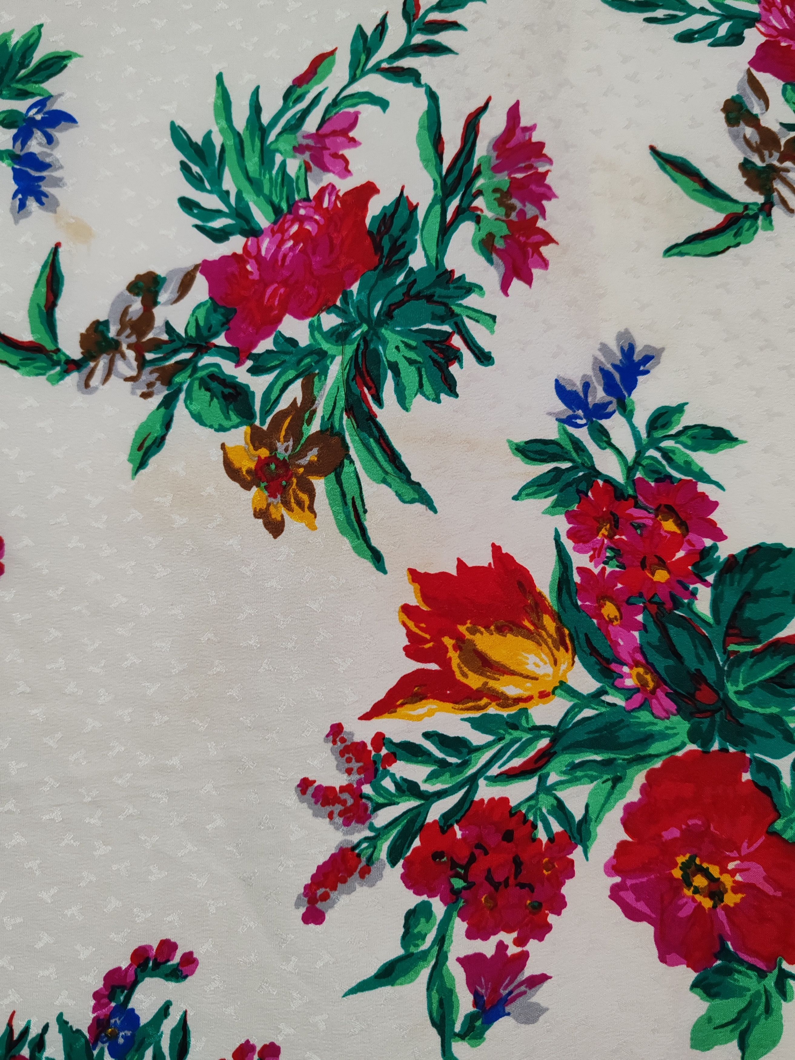 Tiffany & Co. Tiffany & Co Vintage 90cm Silk jacquard floral plaid Size ONE SIZE - 4 Thumbnail