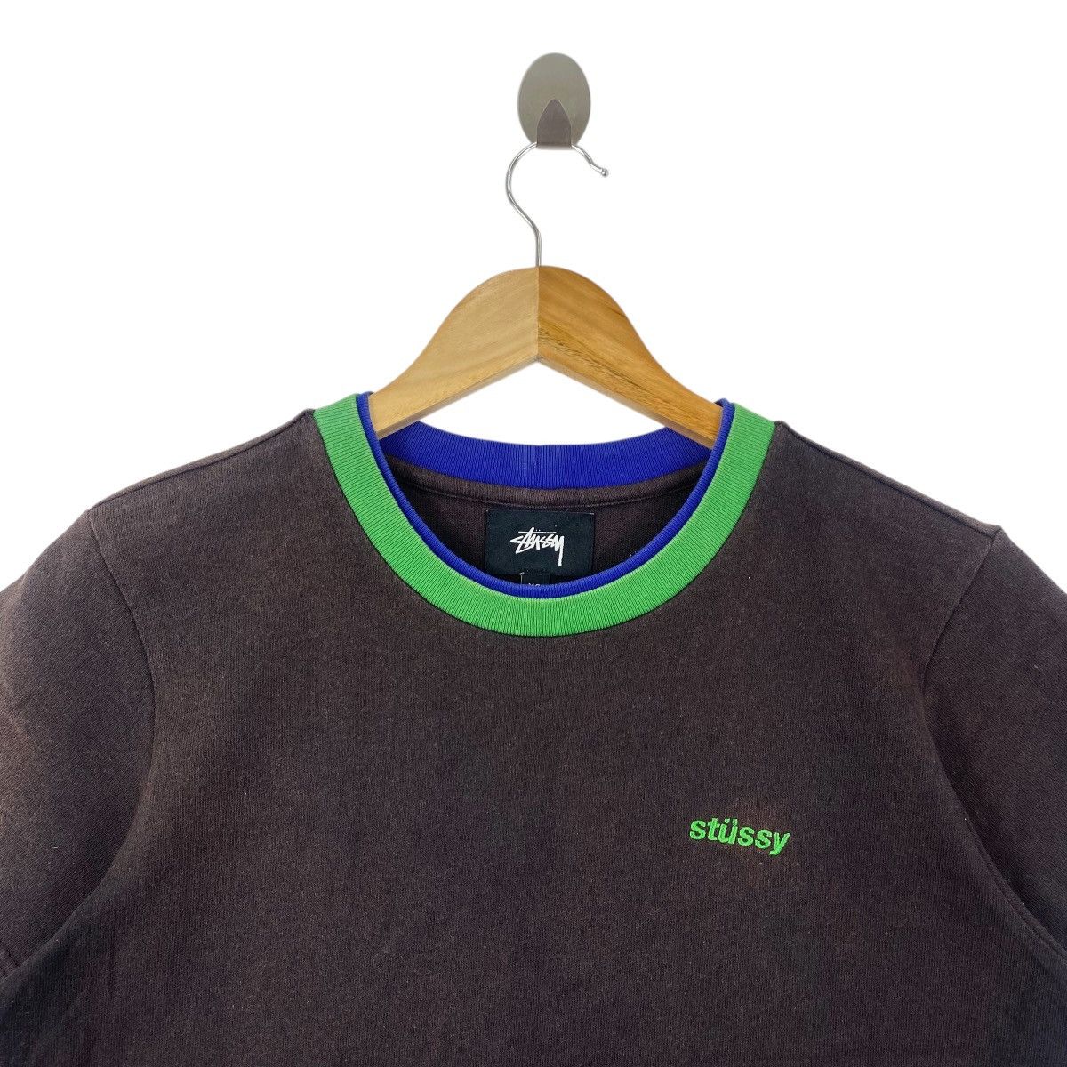 Stussy STUSSY Tee Shirt Double Colar Small Logo Embroidered Size XS / US 0-2 / IT 36-38 - 2 Thumbnail