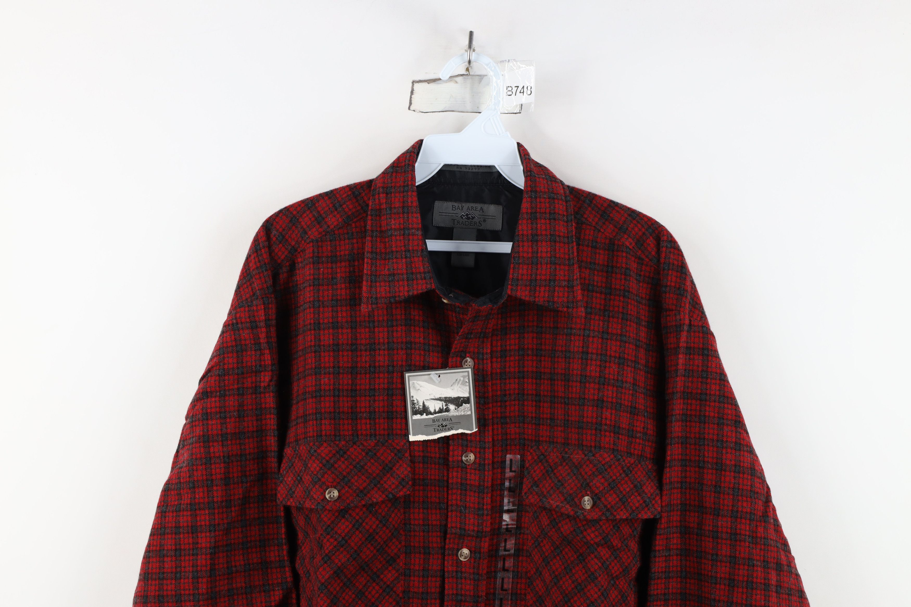 Vintage Deadstock Vintage Streetwear Pocket Collared Button Shirt Size US L / EU 52-54 / 3 - 2 Thumbnail