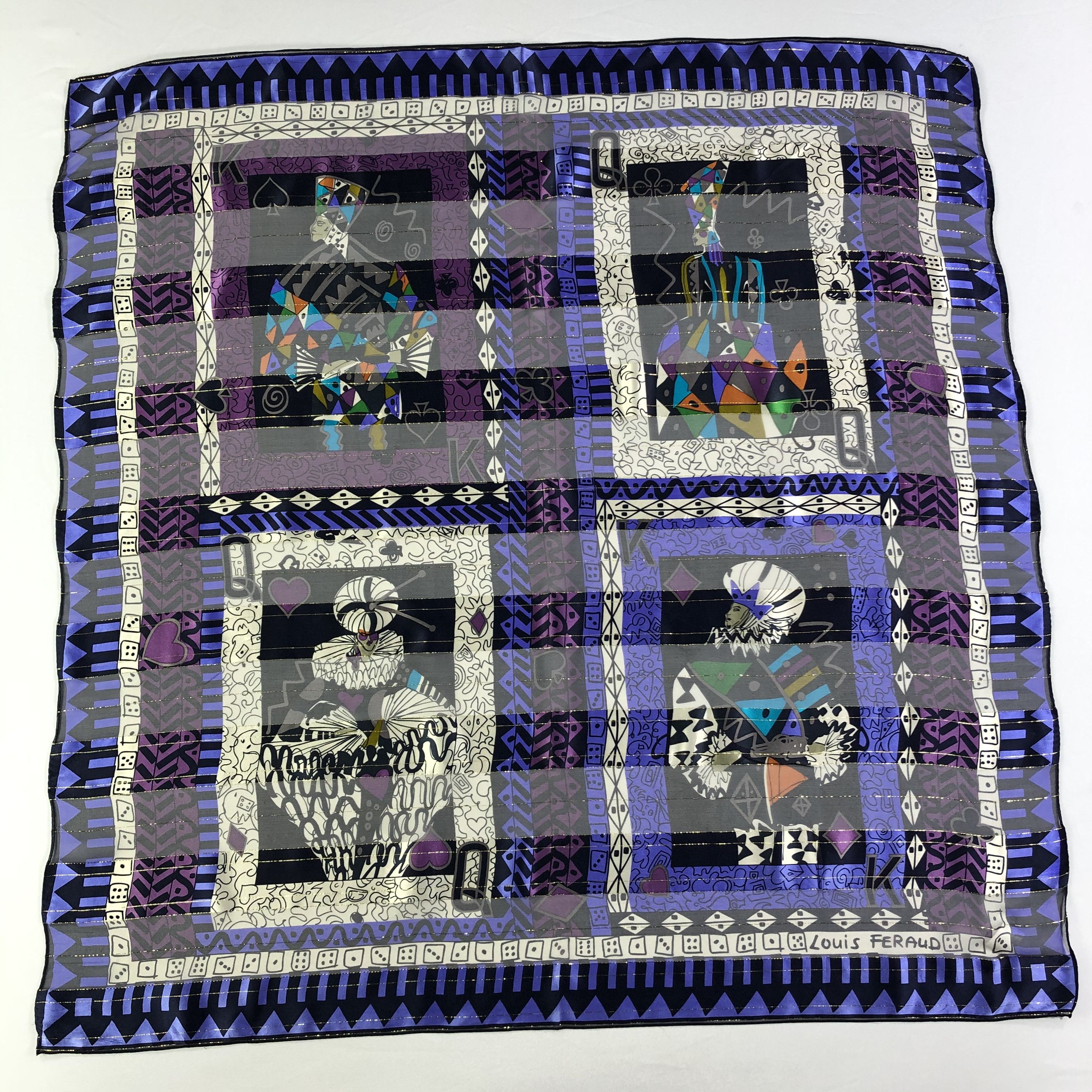 Louis Feraud × Vintage Vintage Louis Feraud Silk Scarf Size ONE SIZE - 2 Thumbnail