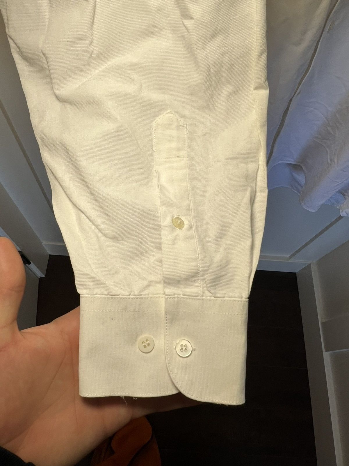 Dior Vintage Christian Dior 100%cotton button up longsleeve shirt Size US XL / EU 56 / 4 - 7 Thumbnail