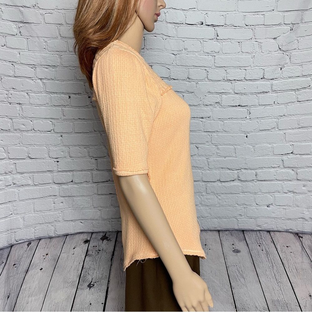 Free People NWT New $78 Free People Care Red Delicious Orange Cotton T- Size XS / US 0-2 / IT 36-38 - 4 Thumbnail