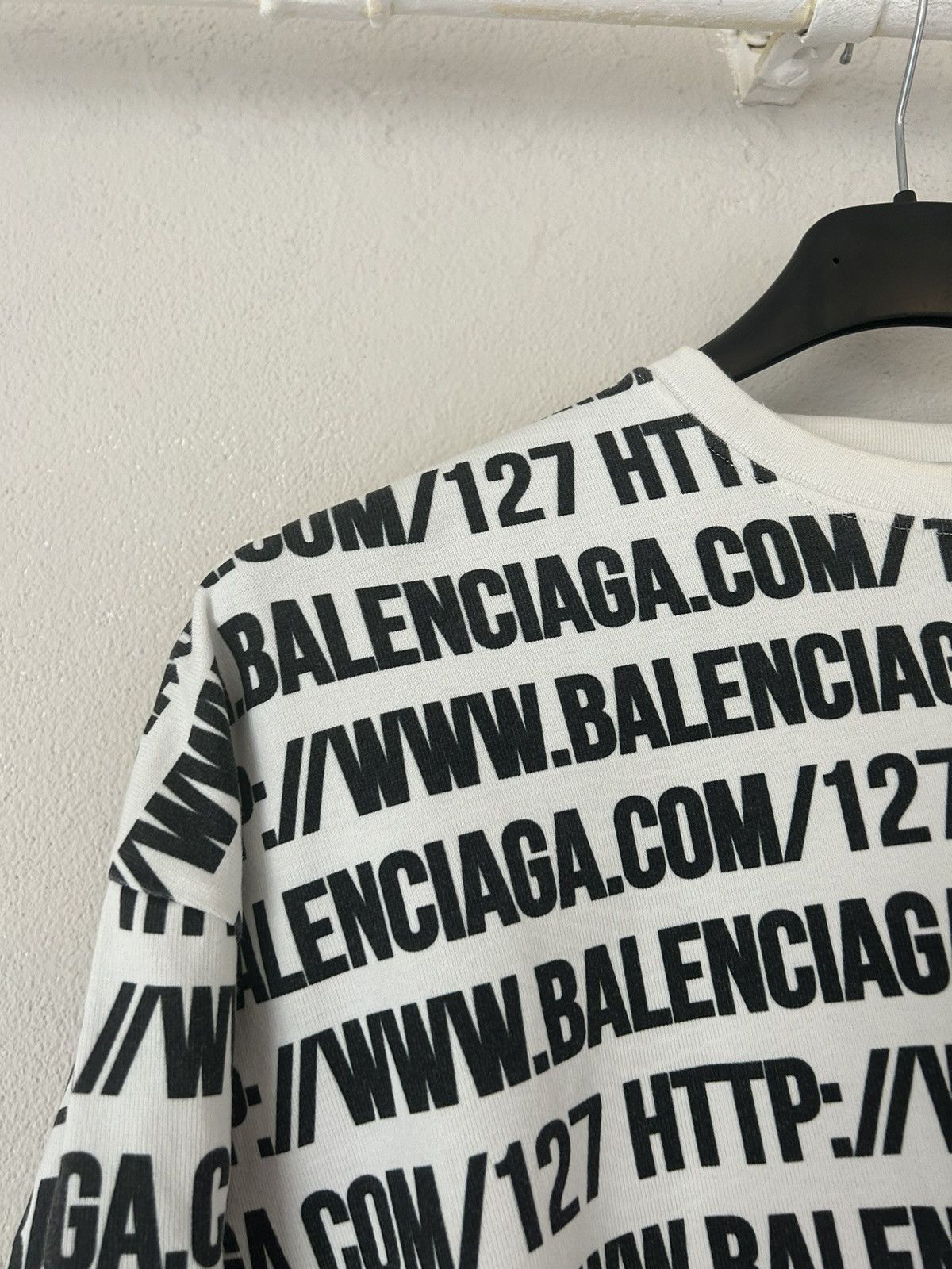 Balenciaga ‘Balenciaga.com’ Print Sweatshirt Size US M / EU 48-50 / 2 - 5 Thumbnail
