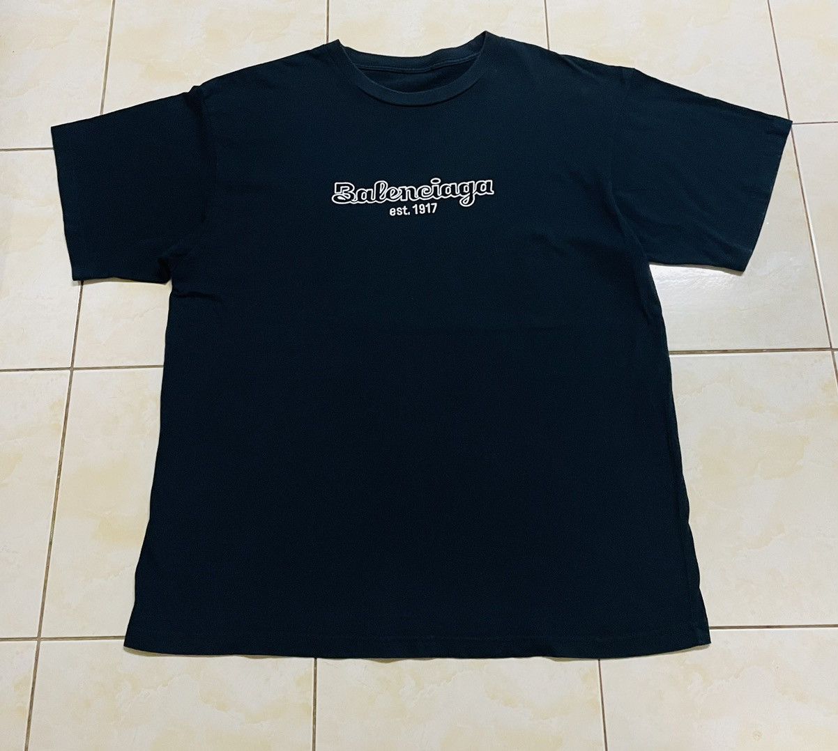 Balenciaga BALENCIAGA est. 1917 COTTON TEE Size US XL / EU 56 / 4 - 1 Thumbnail