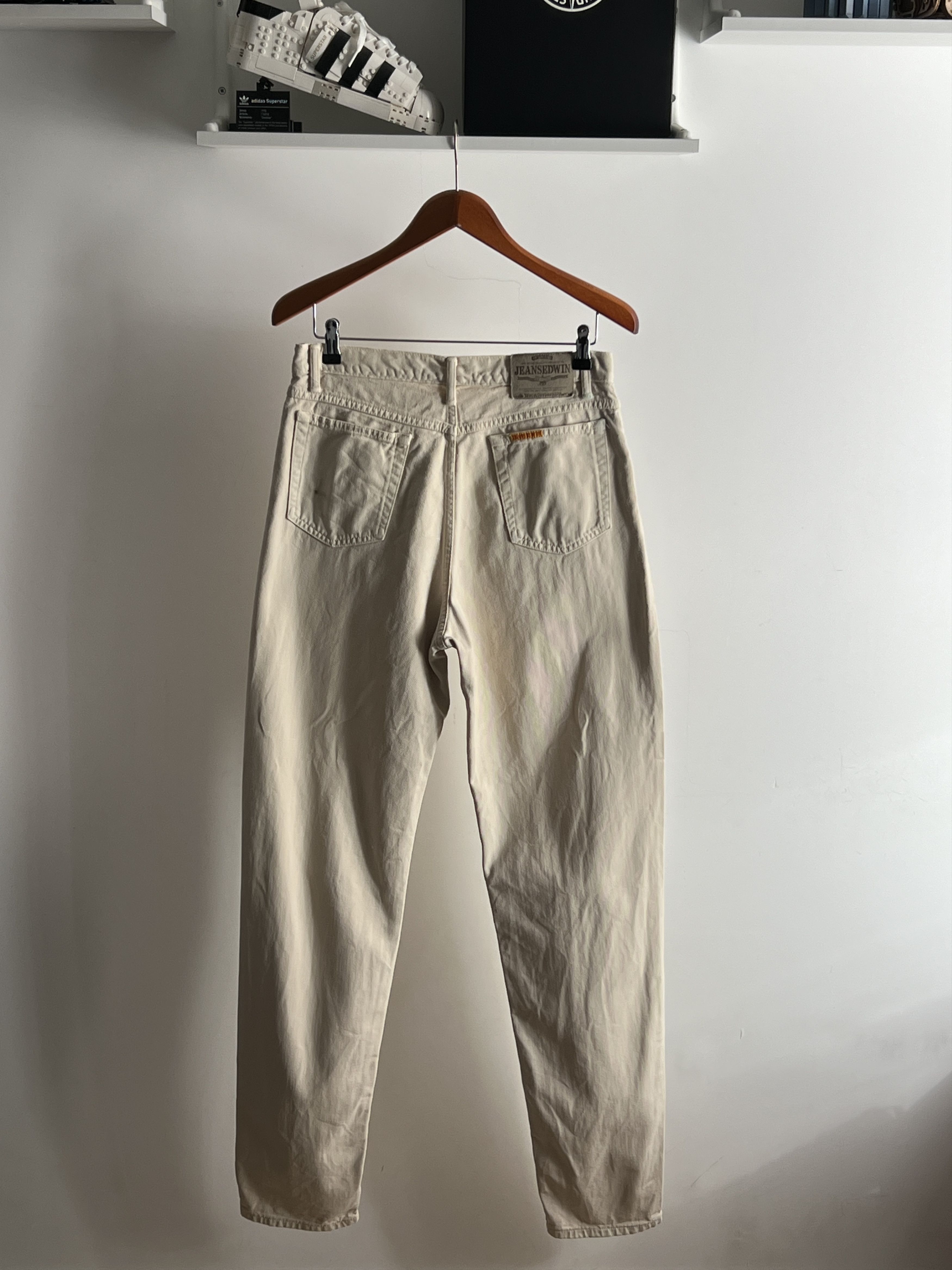 Edwin × Japanese Brand × Vintage Edwin Japanese Vintage Beige Jeans 30 x 34 Newton Work Size US 31 - 1 Thumbnail