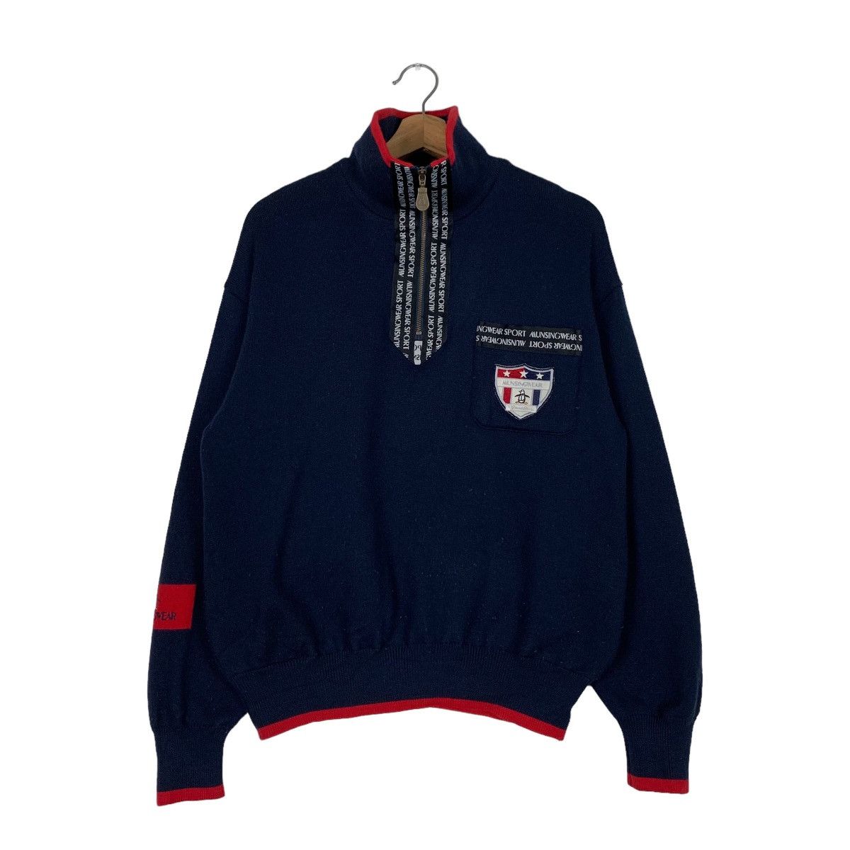 Grand Slam MUNSINGWEAR Half Zip Turtle Neck Sweatshirt #0649-C30 Size US M / EU 48-50 / 2 - 1 Thumbnail