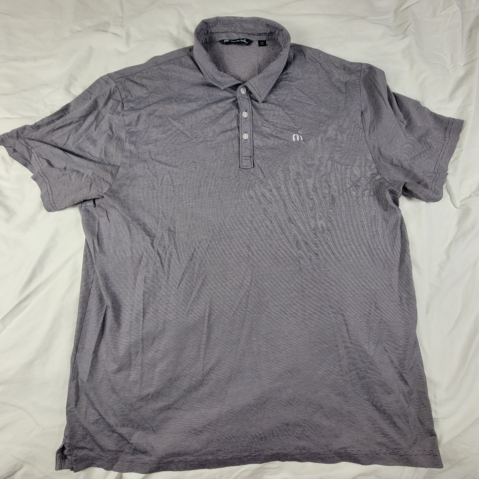 TravisMathew Travis Mathew Mens 3XL Purple Polo Shirt Short Sleeve Size US XXL / EU 58 / 5 - 1 Thumbnail