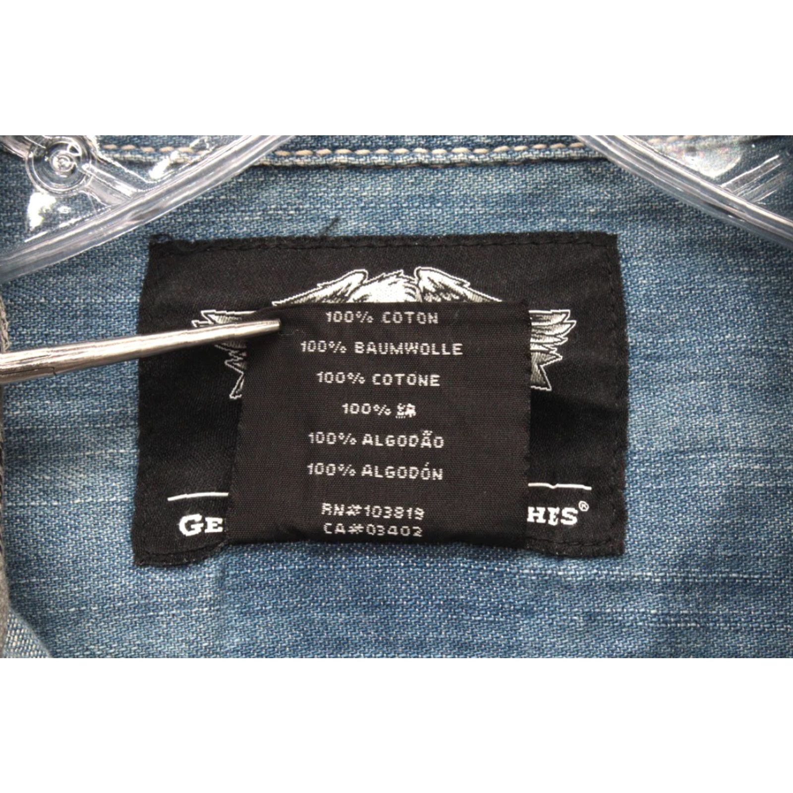 Harley Davidson VINTAGE Harley-Davidson Shirt Women's L Sleeveless Button Embroidered Chambray Size L / US 10 / IT 46 - 7 Thumbnail