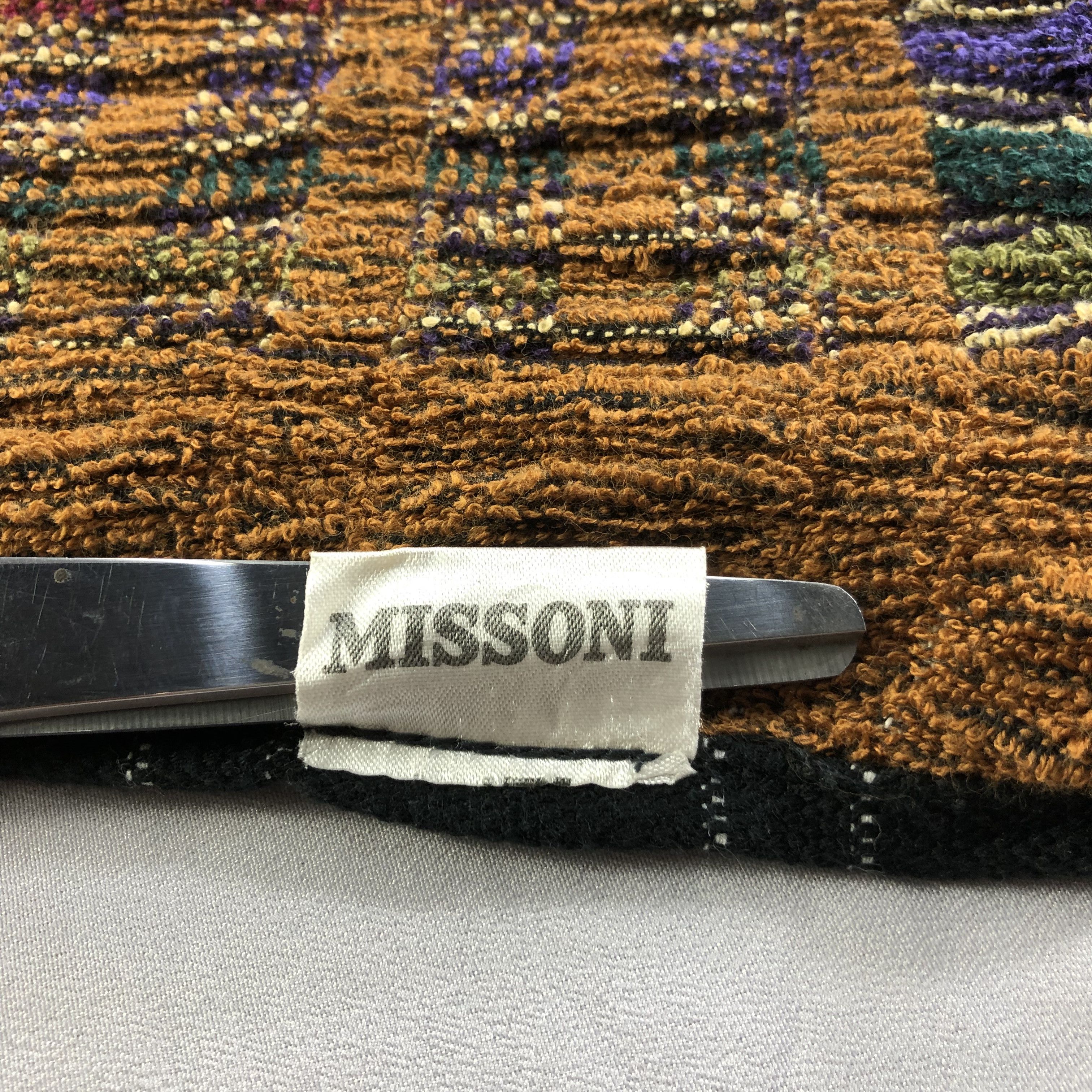 Missoni Missoni Multicolor Cotton Scarf Muffler Neckwear V2314 Size ONE SIZE - 4 Thumbnail