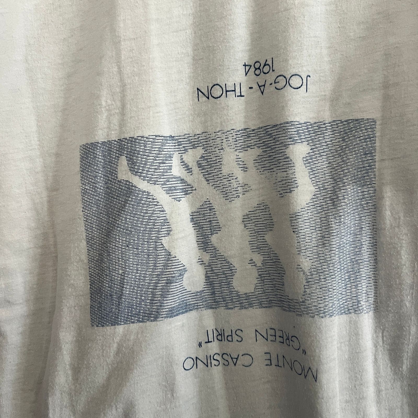 Vintage VTG Monte Cassino Jog-A-Thon Ringer T-Shirt S 18x27 Size US S / EU 44-46 / 1 - 3 Thumbnail