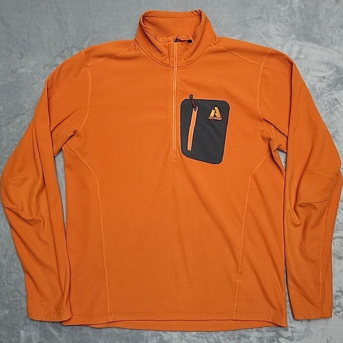 Eddie Bauer VINTAGE Eddie Bauer First Ascent Sweater Mens L Orange 1/4 Zip Fleece Pullover Outdoors Size US L / EU 52-54 / 3 - 3 Thumbnail