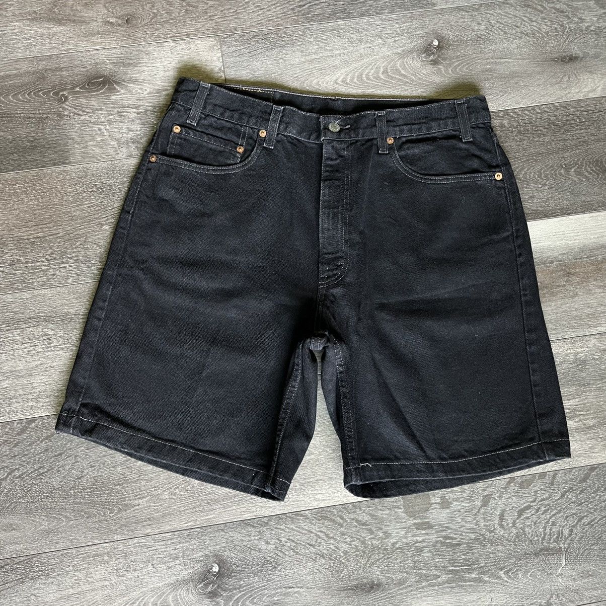 Levi's × Levi's Vintage Clothing × Vintage Vintage 1990s Levi’s 550 Relaxed Fit Denim Jean Shorts Sz 36 Size US 36 / EU 52 - 2 Thumbnail
