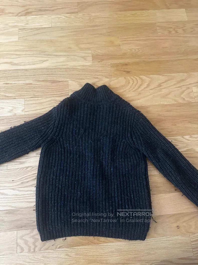 Our Legacy Our Legacy Dark Gray Wool Knit Sweater Size US M / EU 48-50 / 2 - 2 Thumbnail