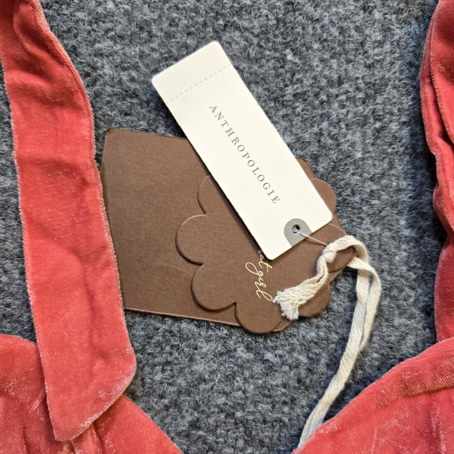 Anthropologie Anthropologie Top Womens Small Pink Velour Cropped Tie Strap Holiday Party Tank Sleeveless Zip Size S / US 4 / IT 40 - 4 Thumbnail
