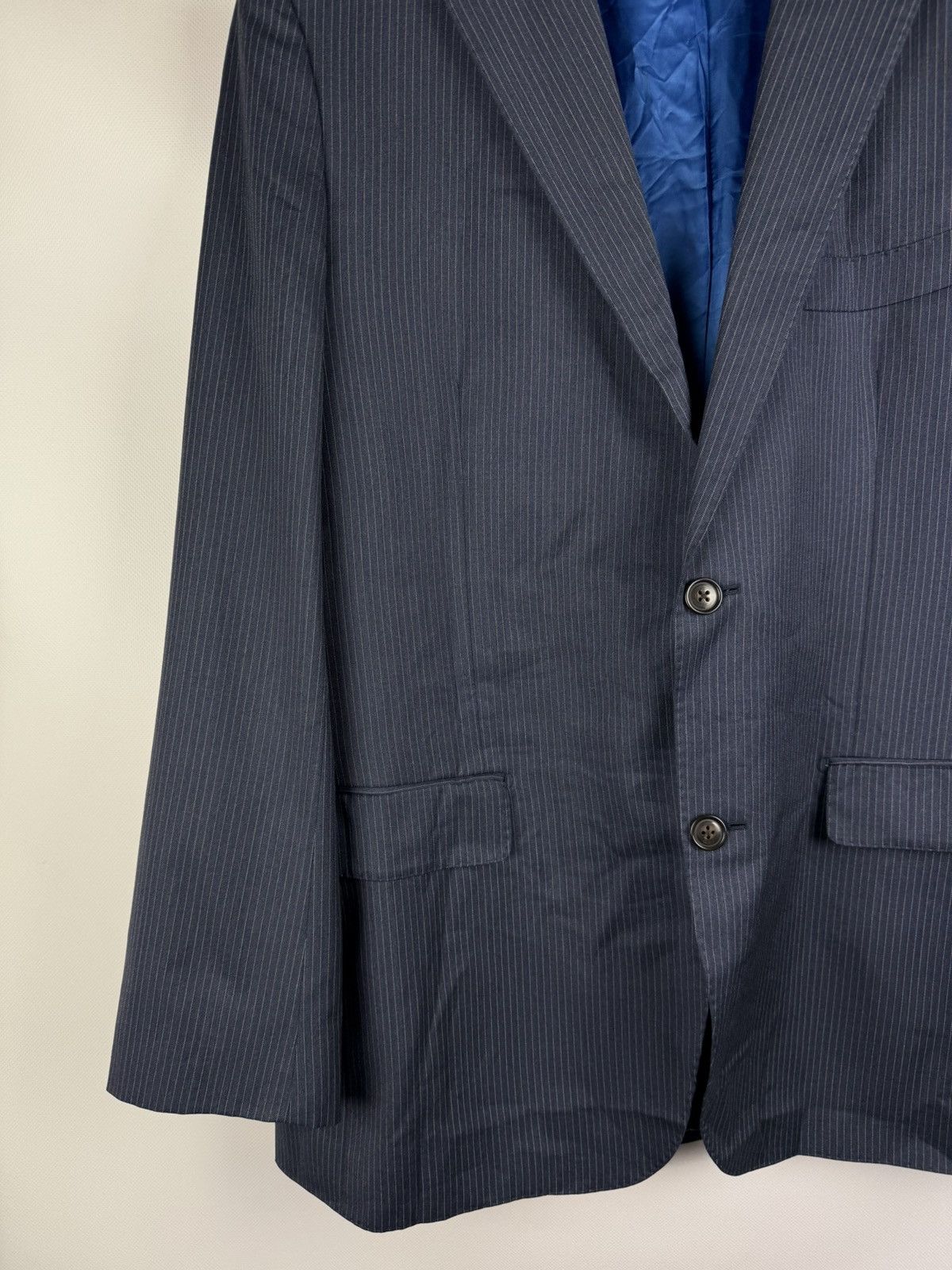 Suitsupply Suitsupply Pure Wool Men’s Striped Blazer Jacket Sportcoat Size 44R - 7 Thumbnail