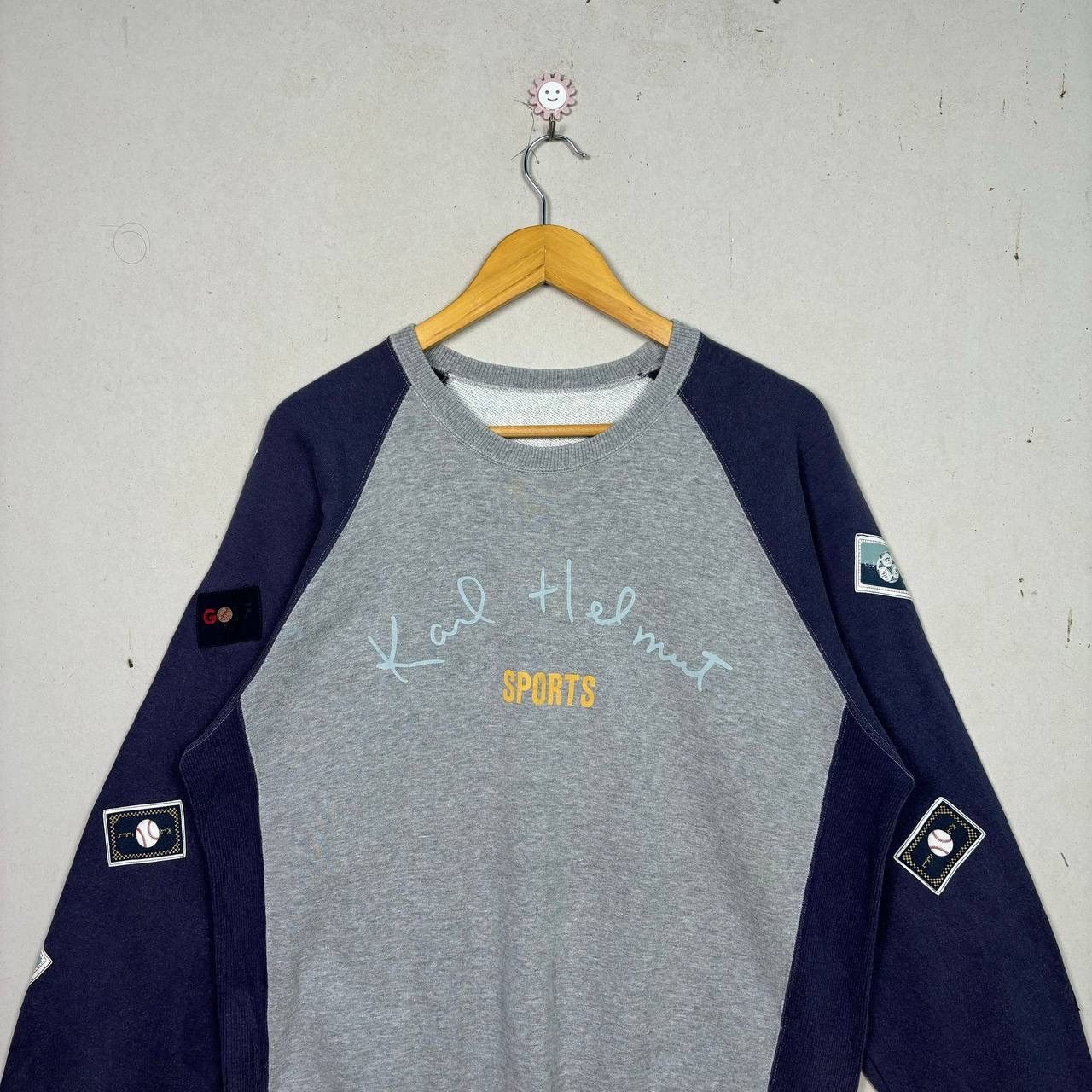 Karl Helmut Karl Helmut Sport Patch Sweatshirt Japan Archival Pink House Size US M / EU 48-50 / 2 - 3 Thumbnail