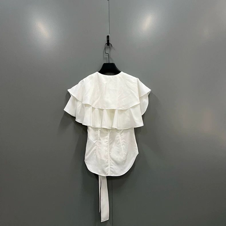 Other LOEWE White silk ribbon top Size 4XL / US 24-26 - 2 Thumbnail