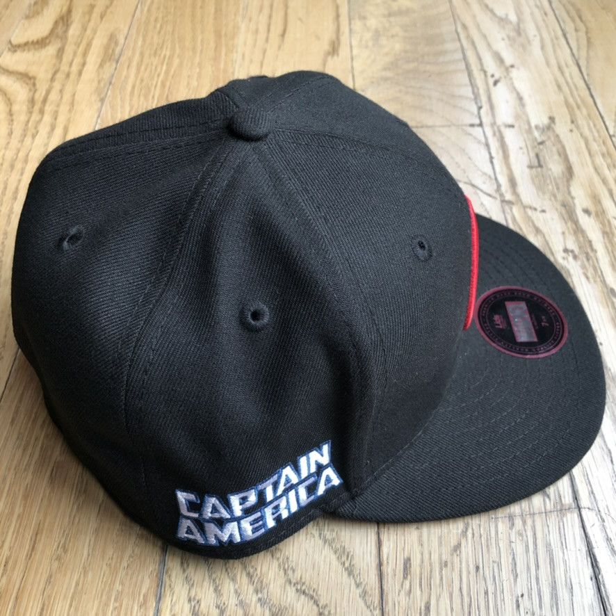 Marvel Comics Captain America Shield Logo Patch Marvel Lids Hat 7 5/8 Size ONE SIZE - 3 Thumbnail