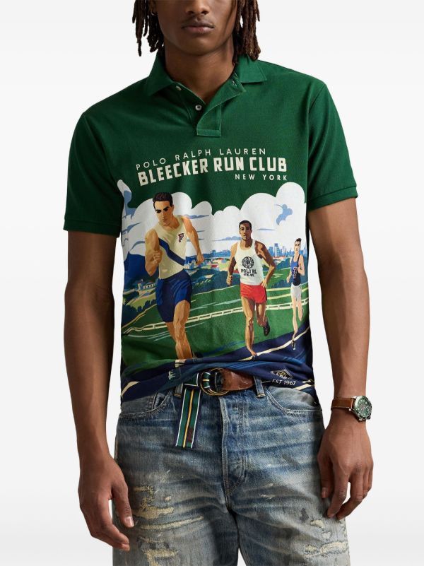 Polo Ralph Lauren Polo Ralph Lauren Classic Fit Print Mesh Shirt Bleecker Run Size US L / EU 52-54 / 3 - 5 Thumbnail