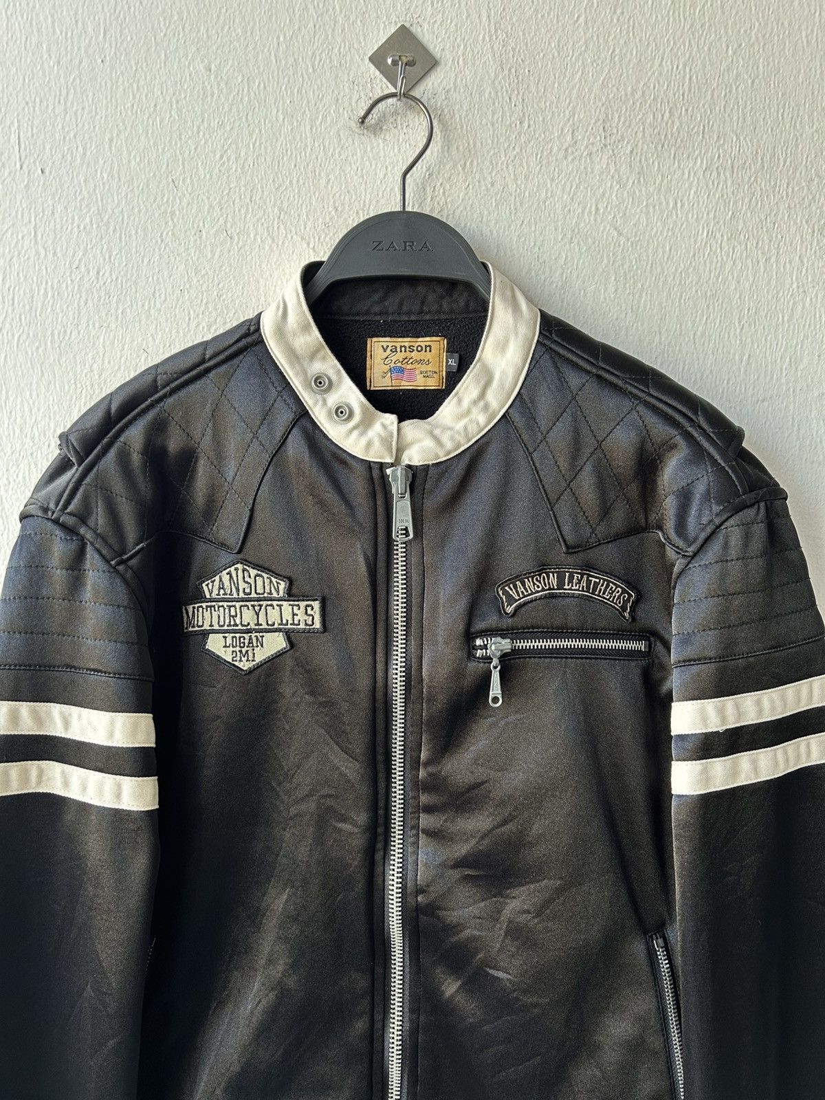 Vanson Leathers Vanson Motorcycle Jacket Skull Falmes Jacket Size US XL / EU 56 / 4 - 9 Thumbnail