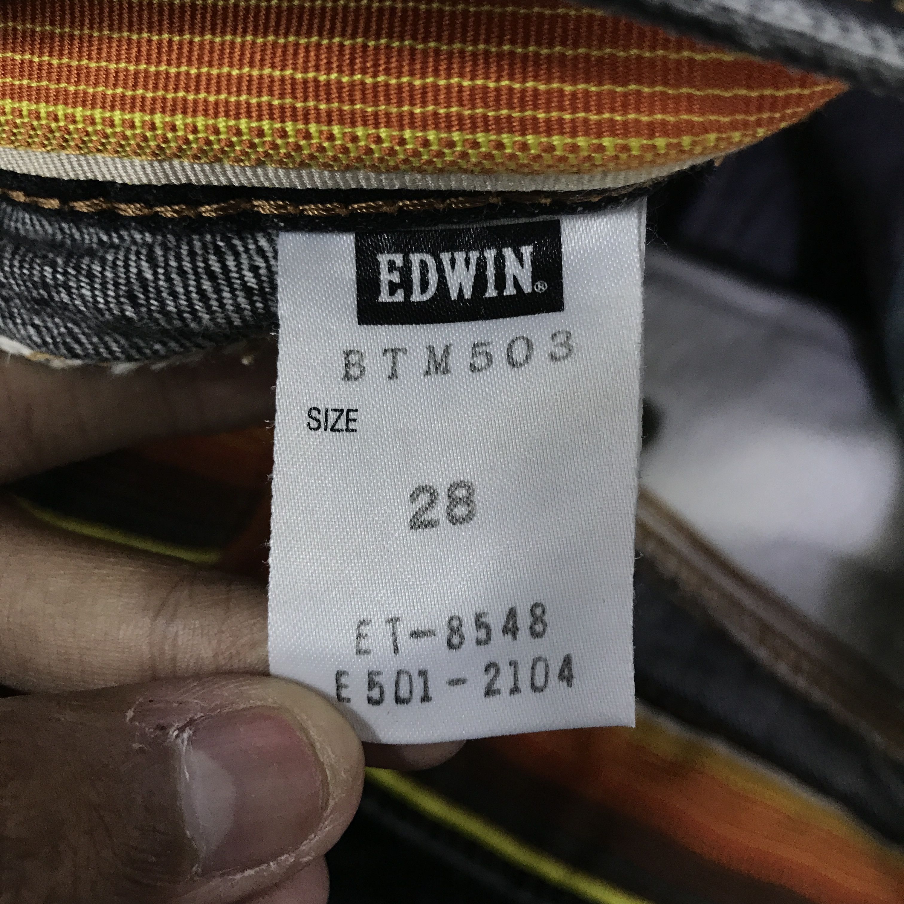 Edwin Vintage Edwin Black Faded Jeans pants K74B19 Size US 28 / EU 44 - 15 Thumbnail