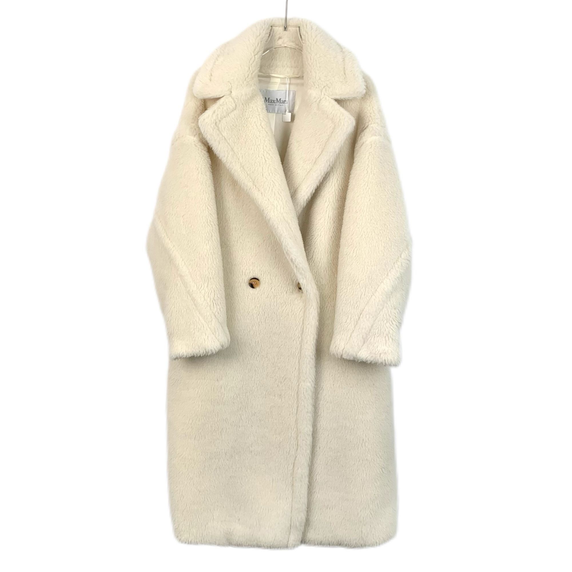 Max Mara Max Mara Womens Double-Breasted Alpaca Wool Coat Size S Ivor Size S / US 4 / IT 40 - 1 Thumbnail