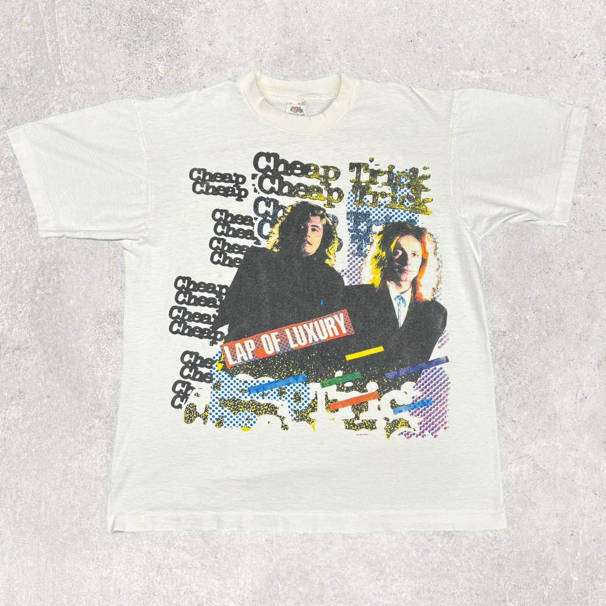 image of Band Tees x Vintage Cheap Trick T-Shirt in White, Men's (Size Small)