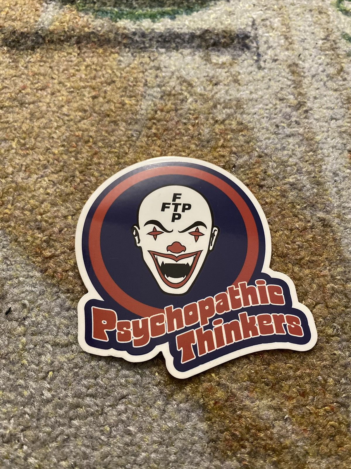 Fuck The Population FTP PSYCHOPATHIC THINKERS STICKER Size ONE SIZE - 1 Preview