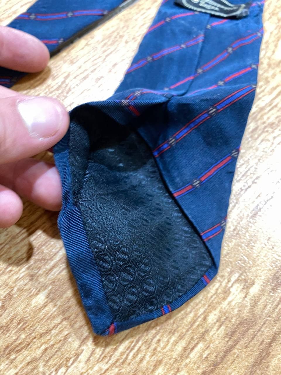 Ermenegildo Zegna Ermenegildo Zegna 100% Silk Tie Made in Italy Striped Size ONE SIZE - 9 Thumbnail
