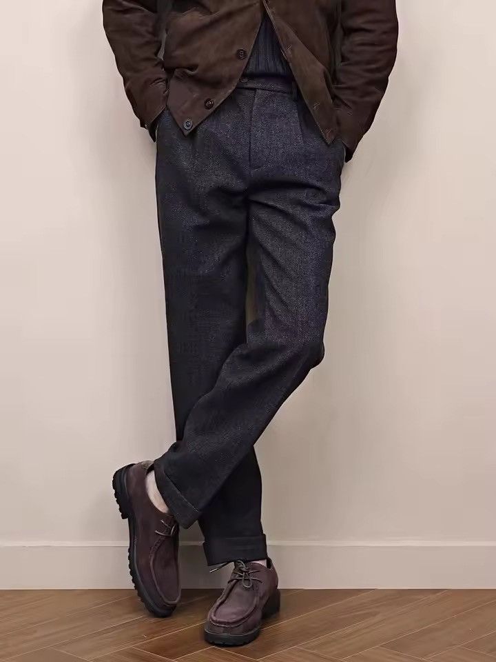 Other Casual Wool Blend Italian Style Straight Pants Vintage Size US 30 / EU 46 - 1 Thumbnail