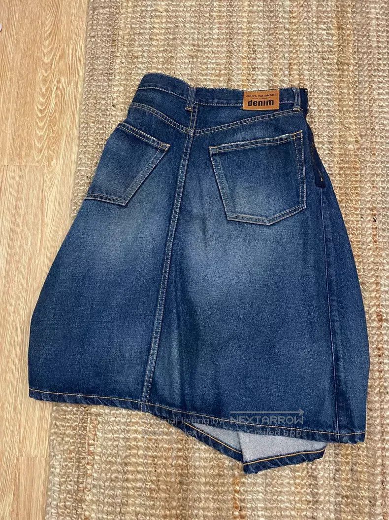 Junya Watanabe JUNYA WATANABE size M Vintage Deconstructed Denim Skirt Size 23" - 2 Thumbnail