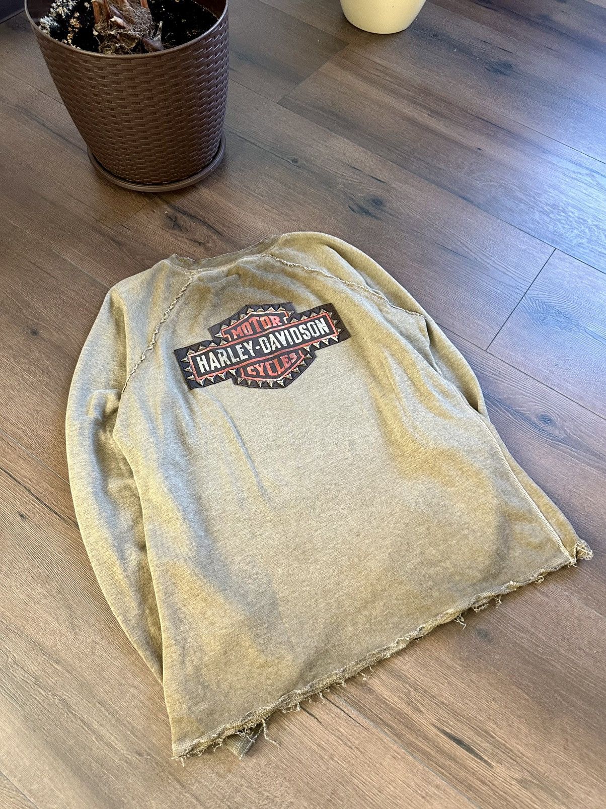 Harley Davidson Vintage Harley Davidson Back Spikes Sweatshirt Size US XL / EU 56 / 4 - 13 Thumbnail