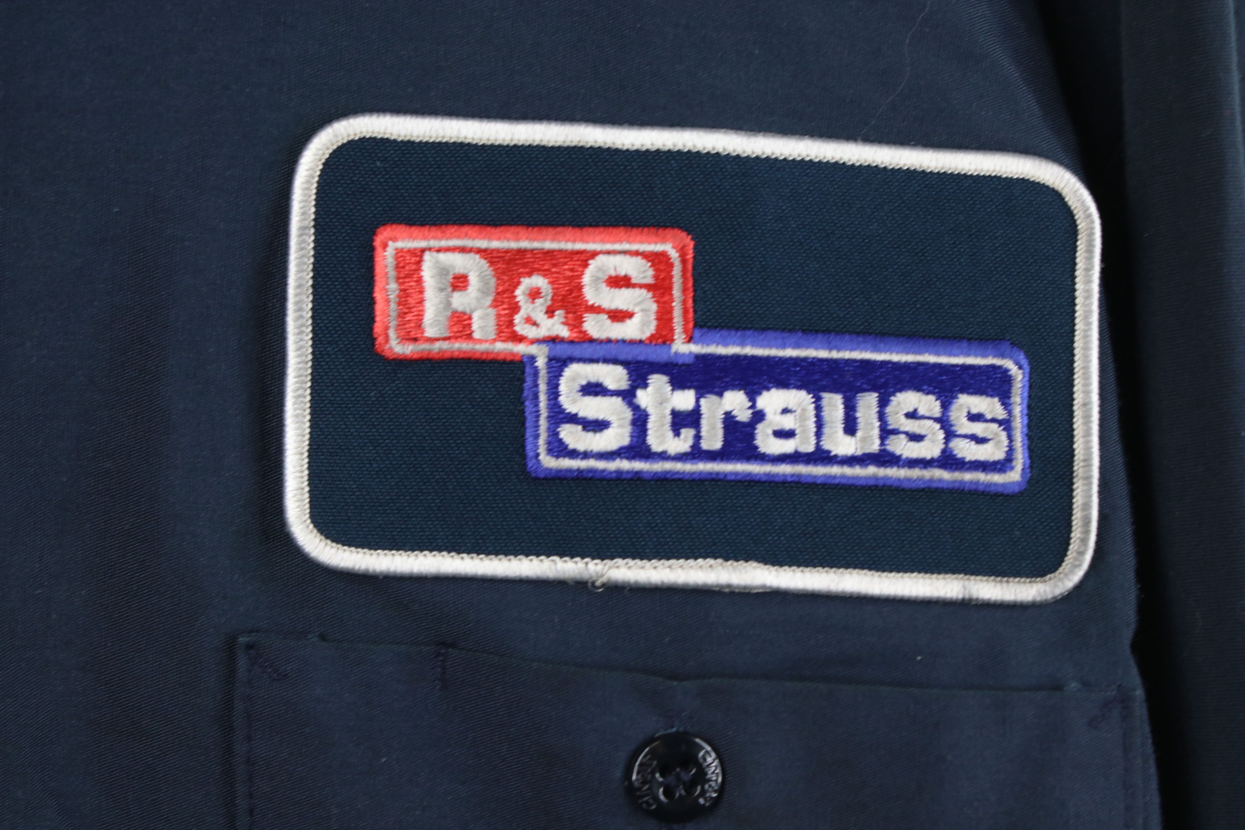 Vintage Vintage 90s Workwear Mechanic Button Shirt Blue USA Size US XL / EU 56 / 4 - 4 Thumbnail