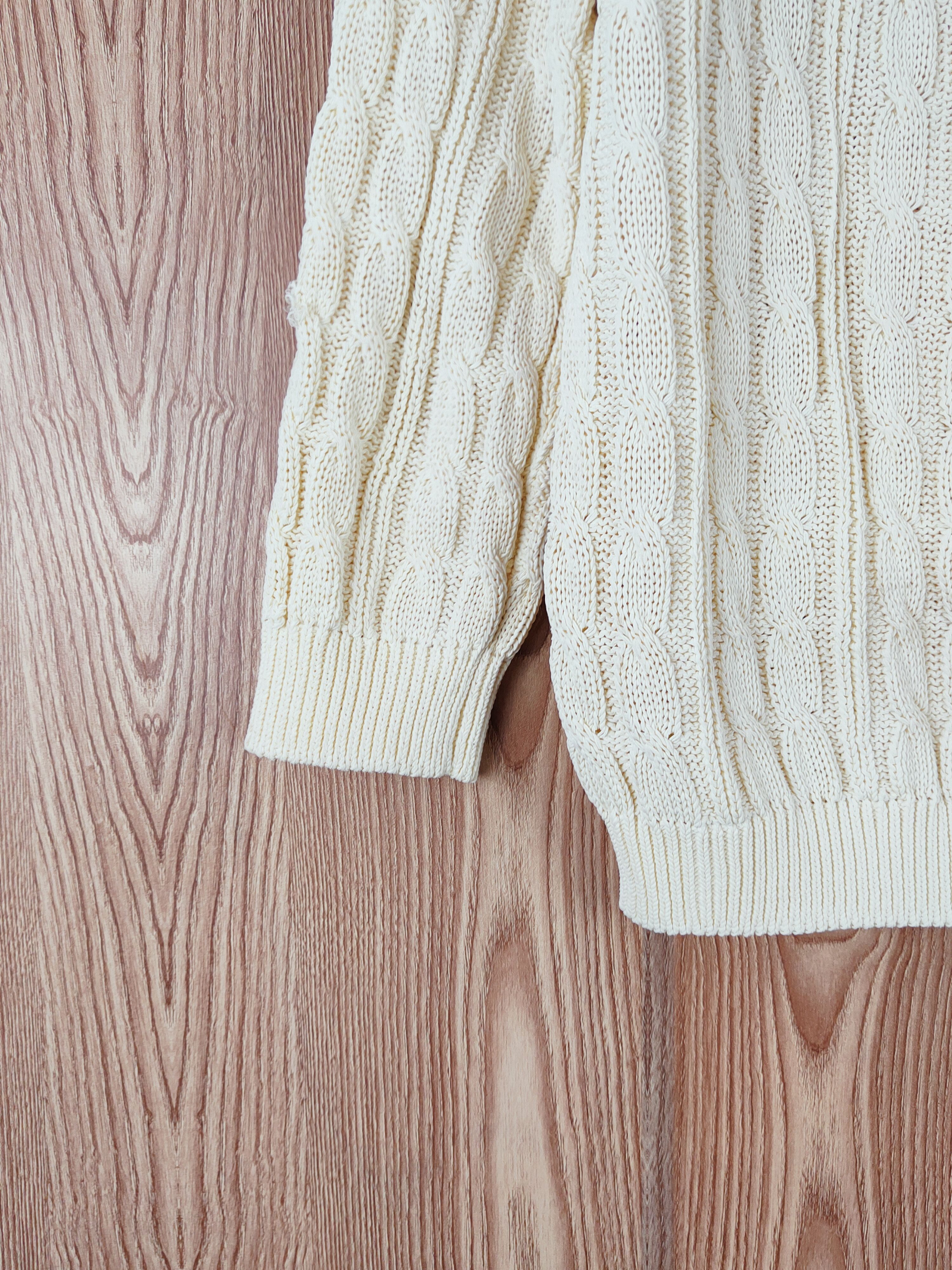 Aran Isles Knitwear × Japanese Brand × Vintage Pinky&Dianne Yellow Knitwear Sweatshirts #W878 Size M / US 6-8 / IT 42-44 - 4 Thumbnail