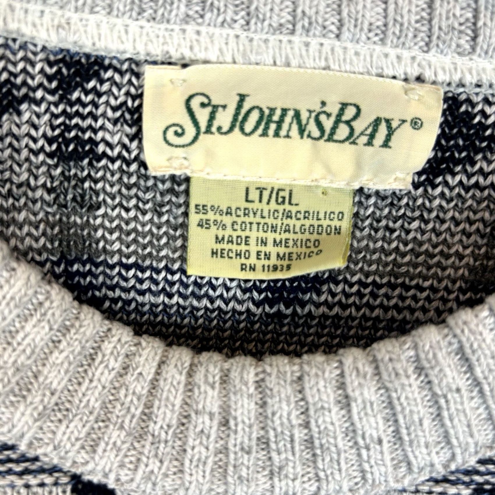 Vintage VINTAGE Southwestern Pullover Sweater 90s Mens Latge Tall Acrylic Cotton Size US L / EU 52-54 / 3 - 3 Thumbnail