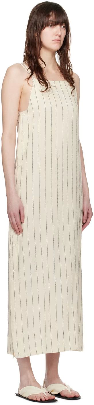 Loulou de Saison o1s22i1n1024 Striped Sleeveless Dress in White Size XS / US 0-2 / IT 36-38 - 2 Thumbnail