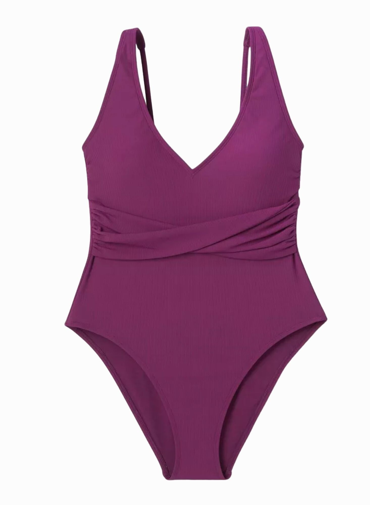 Other Shade & Shore - Women's Ribbed Plunge Twist-Front One Piece Size ONE SIZE - 3 Thumbnail