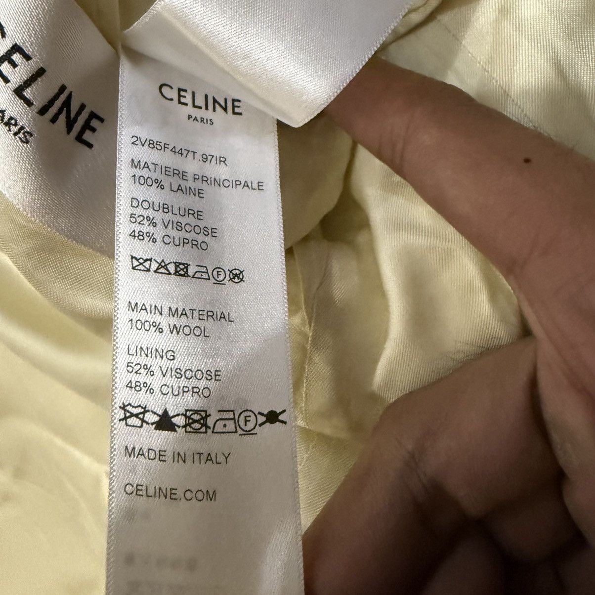 Celine × Hedi Slimane SS20 Celine by Hedi Slimane Pinstripe Double breasted blazer Size 38R - 8 Thumbnail