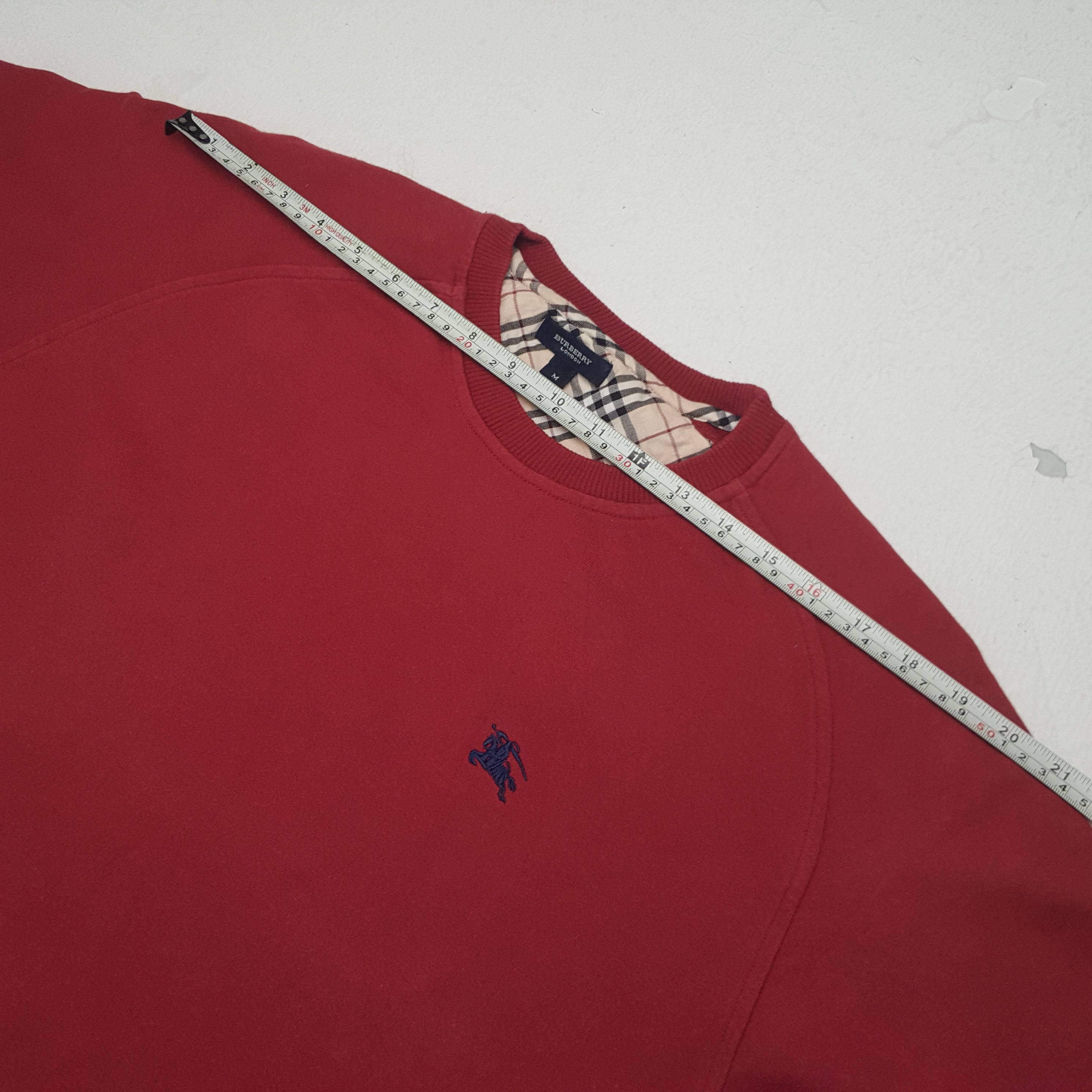 Burberry × Vintage Vintage Burberry London Nova Check Designer Sweatshirt Size US M / EU 48-50 / 2 - 7 Thumbnail