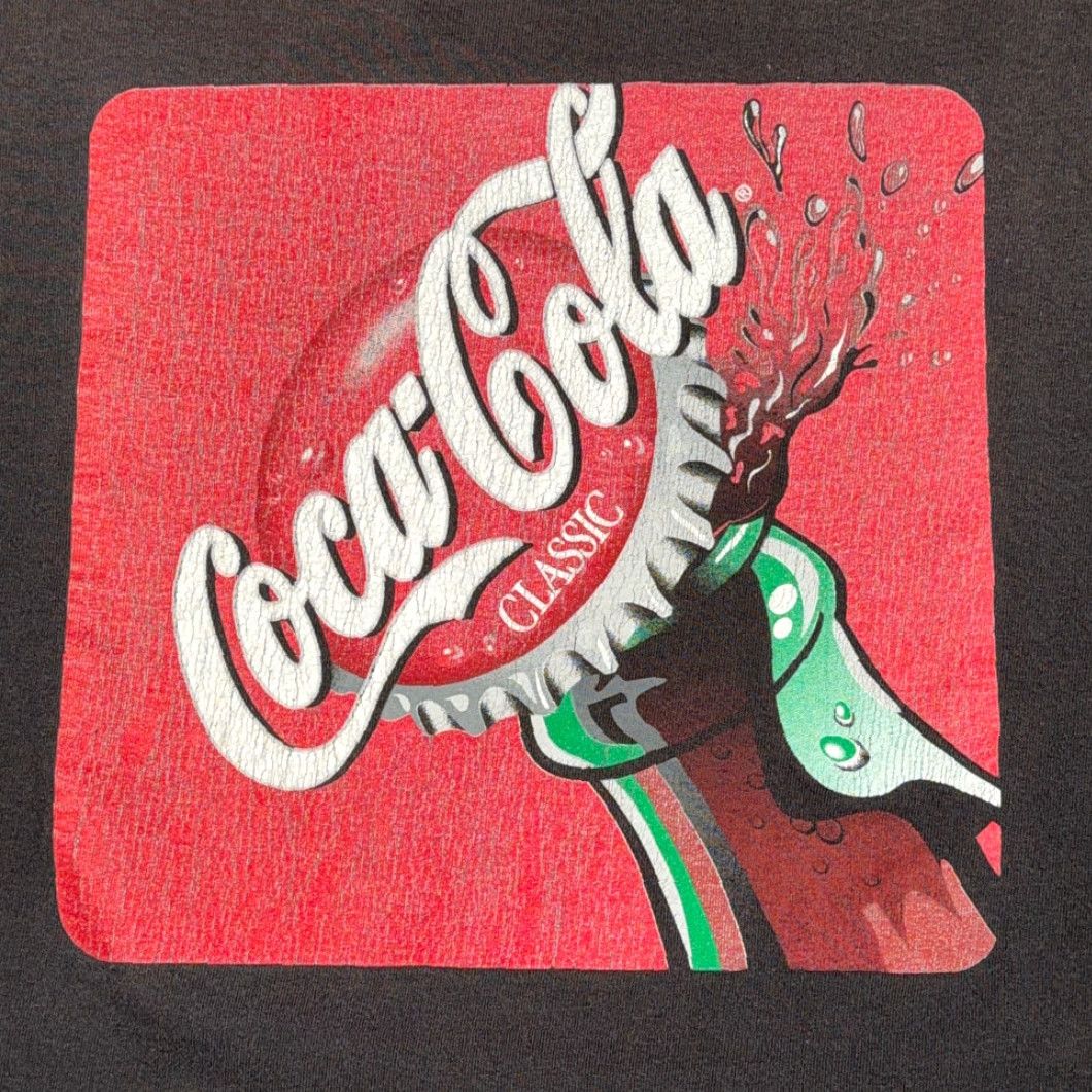 Delta VINTAGE Coca Cola Shirt Adult XL Black Enjoy Coke 90s Coca-Cola Size US XL / EU 56 / 4 - 4 Thumbnail