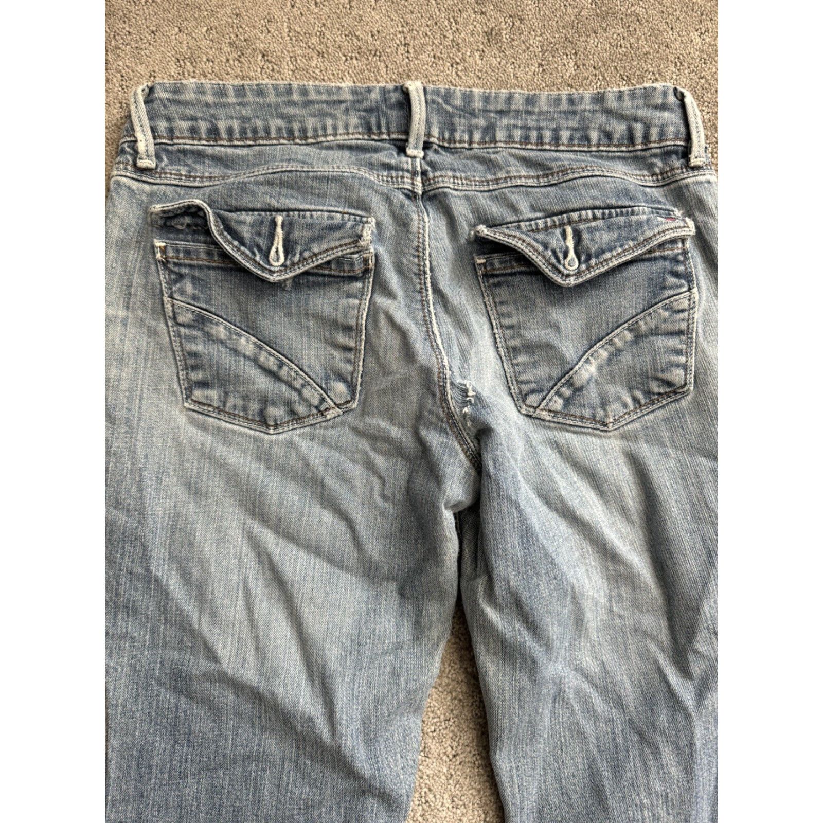 Tommy Hilfiger Tommy Hilfiger Jeans Women’s 8R 30x30 Blue Denim Straight Leg Stretch Ladies Vintage 90s Hipster Womens Jeans Size 30" / US 8 / IT 44 - 4 Thumbnail