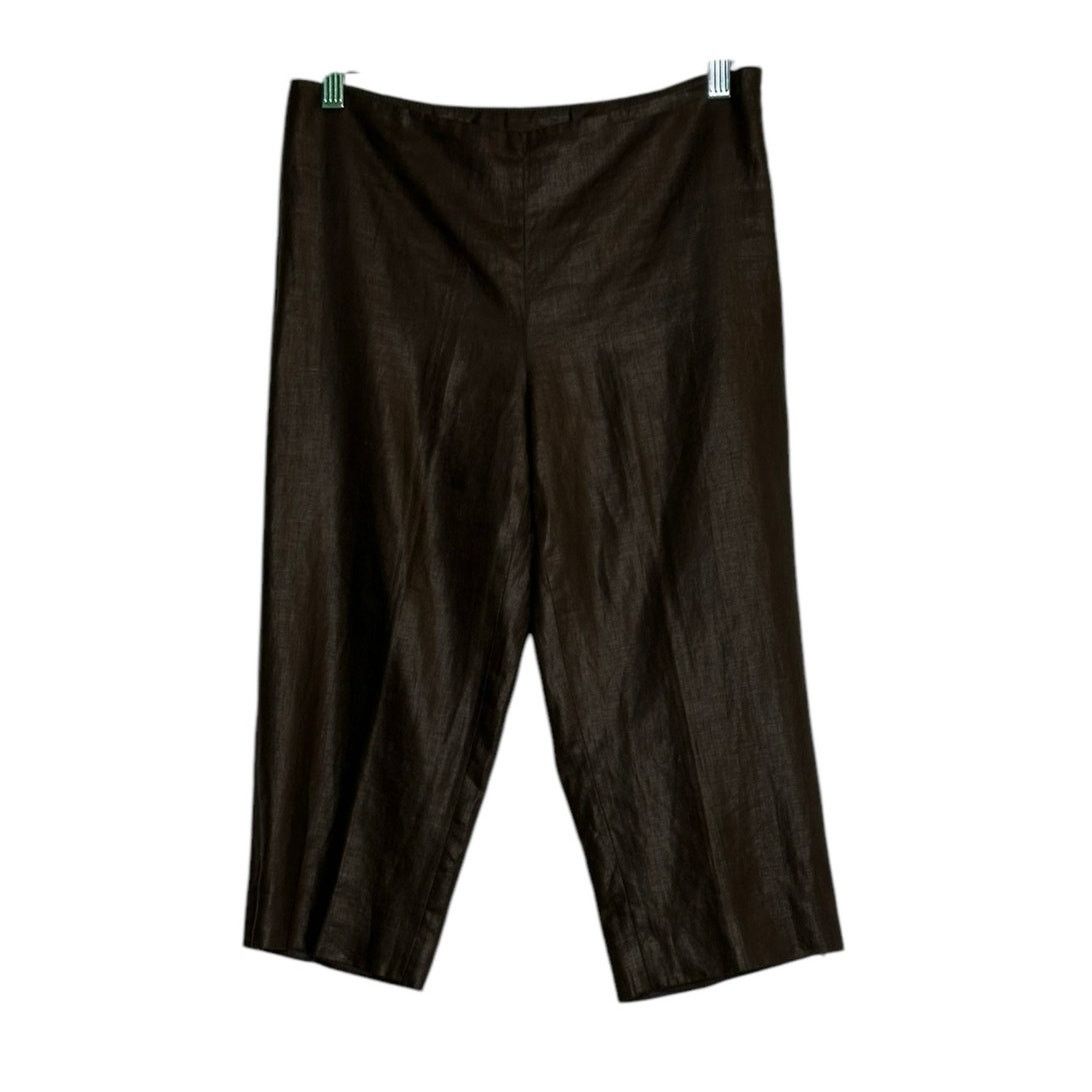 Magaschoni MAGASCHONI brown capri pants size Small Size 28" / US 6 / IT 42 - 3 Thumbnail