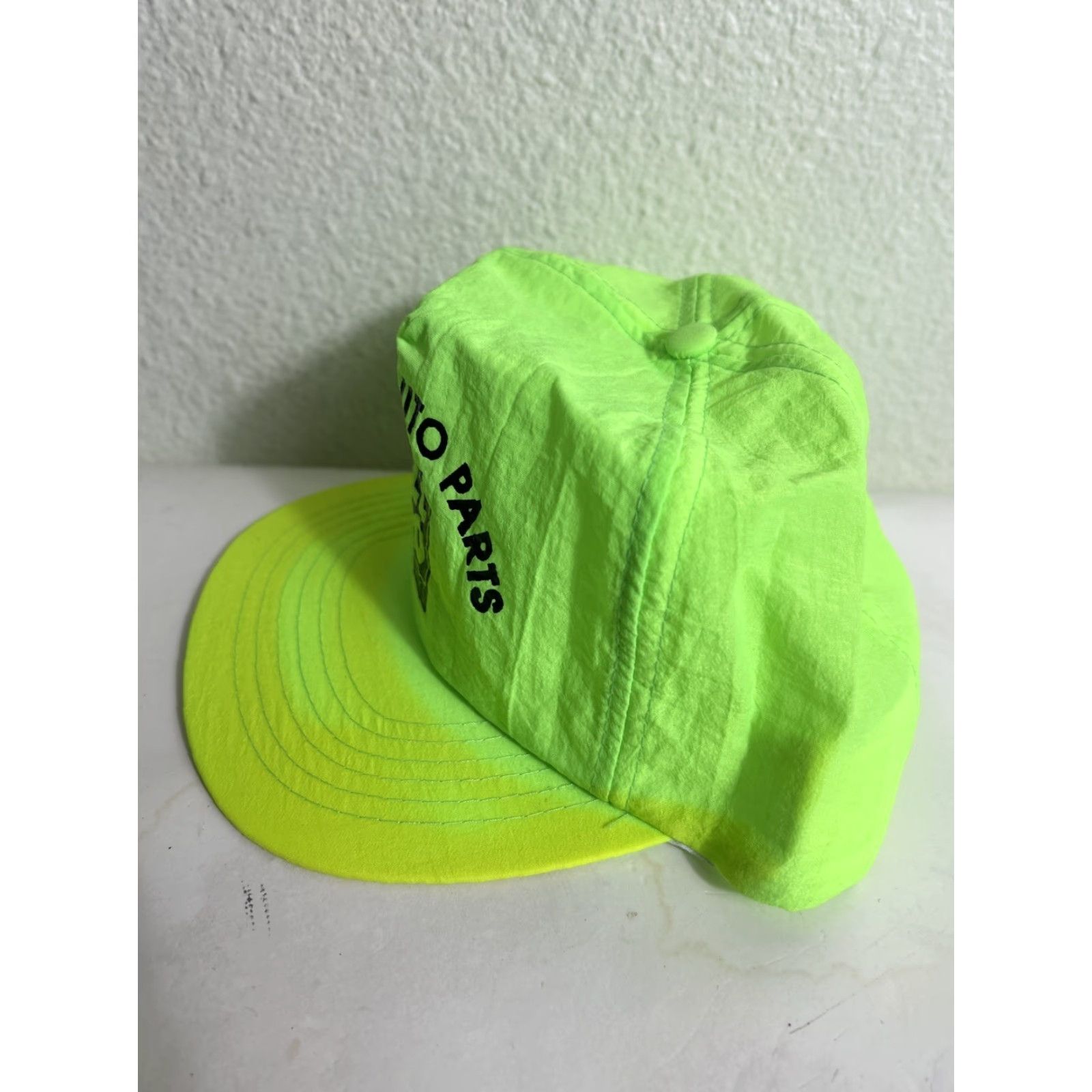 Vintage VINTAGE Maydole SnapBack Hat Neon Green Adjustable One Size Men Sun Stained Green Hat Size ONE SIZE - 6 Thumbnail