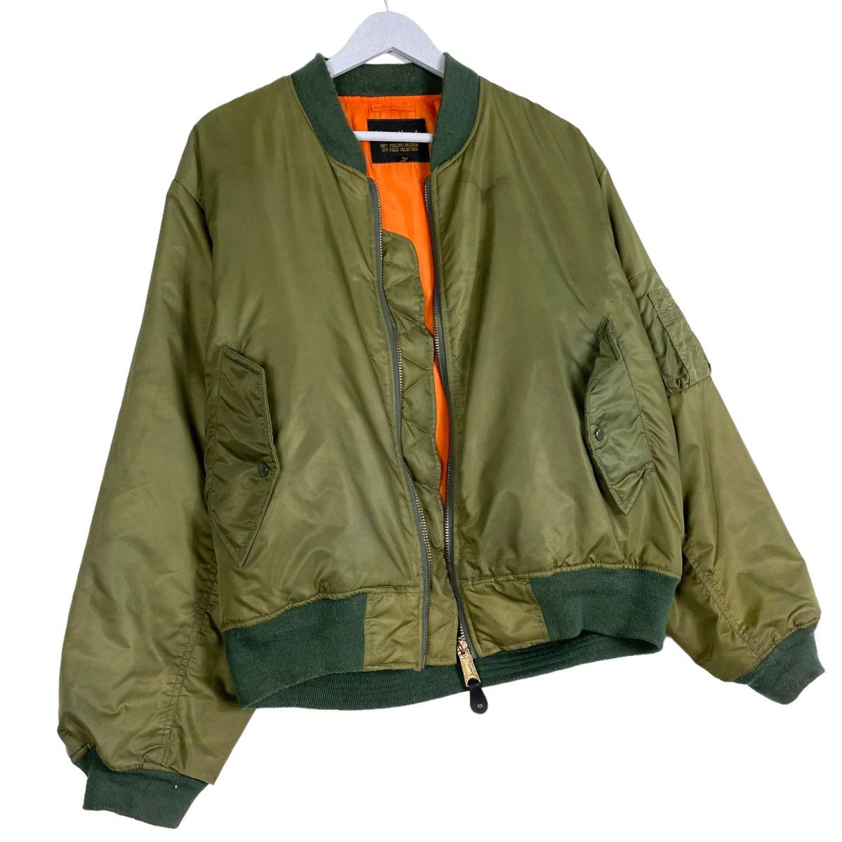 Flight Club × Japanese Brand 💥WARM HEART SUNFADED STREET RIOT MA1 BOMBER JACKET Size US L / EU 52-54 / 3 - 4 Thumbnail
