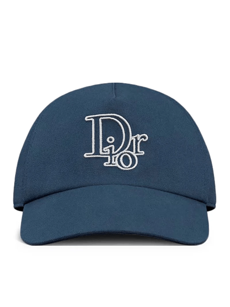 Dior DIOR $520 Blue Cotton Baseball Cap New & Authentic Size ONE SIZE - 3 Thumbnail