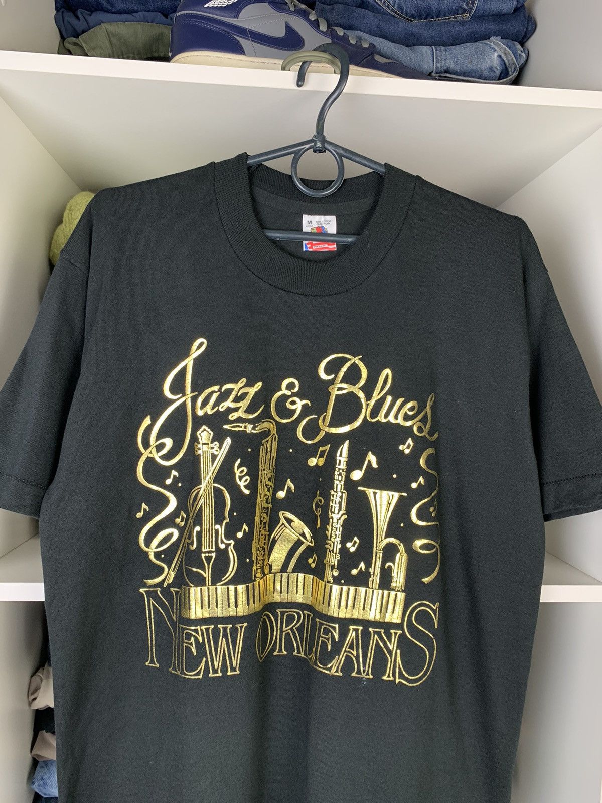 Band Tees Vintage Jazz & Blues New Orleans Single Stitch T-shirt Size US M / EU 48-50 / 2 - 2 Thumbnail